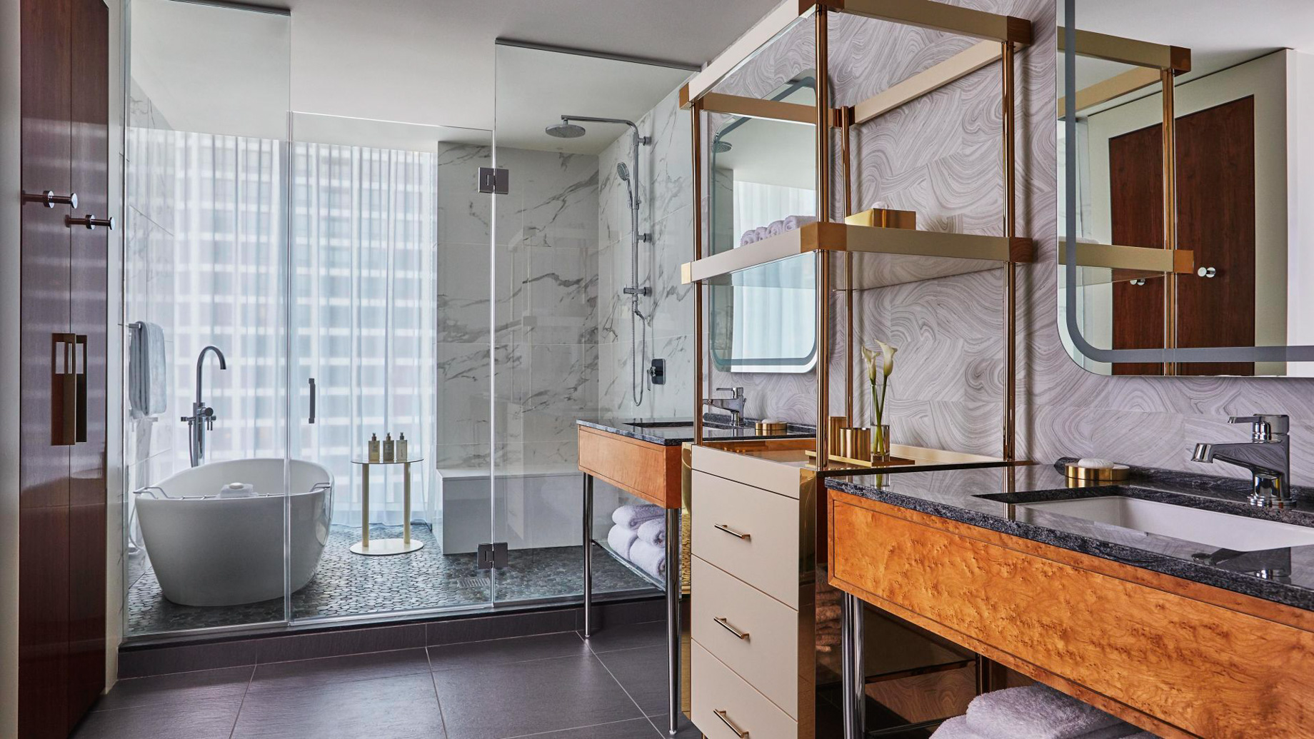 Viceroy Chicago Hotel – Chicago, IL, USA – One Bedroom Lake View Suite Bathroom