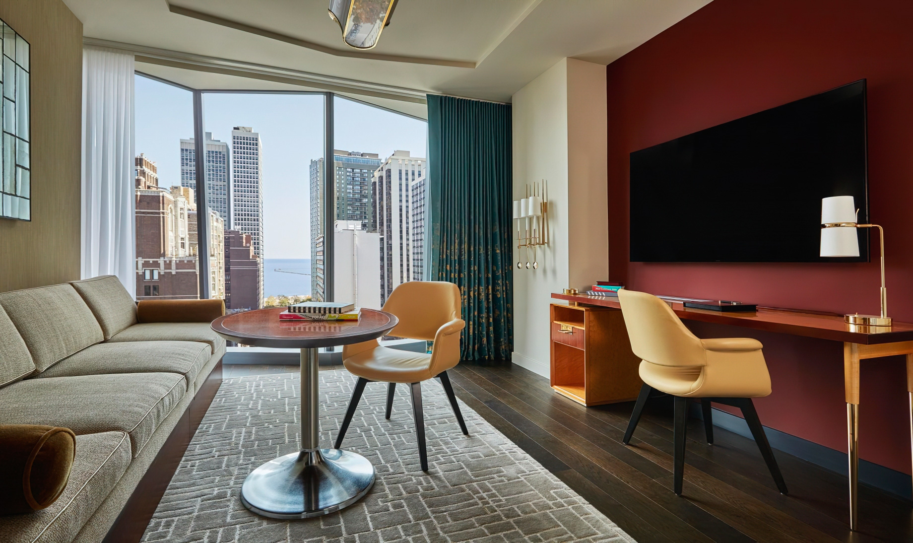 Viceroy Chicago Hotel – Chicago, IL, USA – One Bedroom Lake View Suite Interior