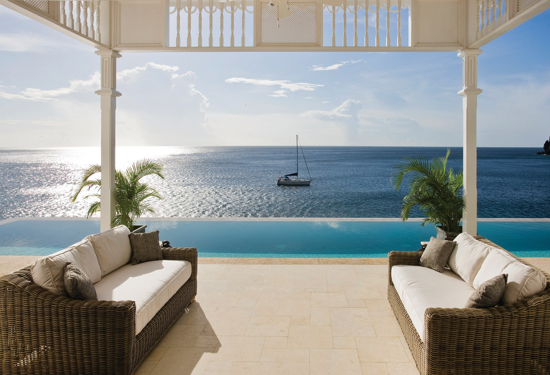 Sugar Beach, A Viceroy Resort – La Baie de Silence, Saint Lucia – Three Bedroom Residence Deck Ocean View
