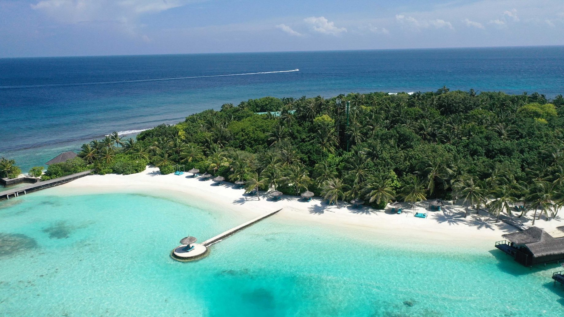 Anantara Veli Maldives Resort – South Male Atoll, Maldives – Private Island Aerial View
