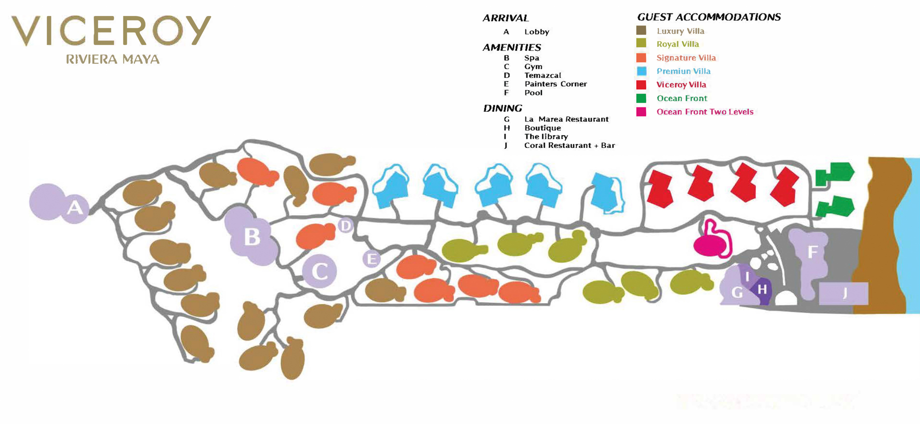 Viceroy Riviera Maya Resort – Playa del Carmen, Mexico – Map