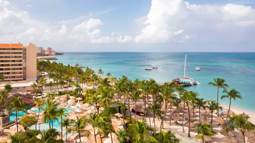 Hyatt Regency Aruba Resort & Casino - Noord, Aruba - Pool Ocean View Aerial