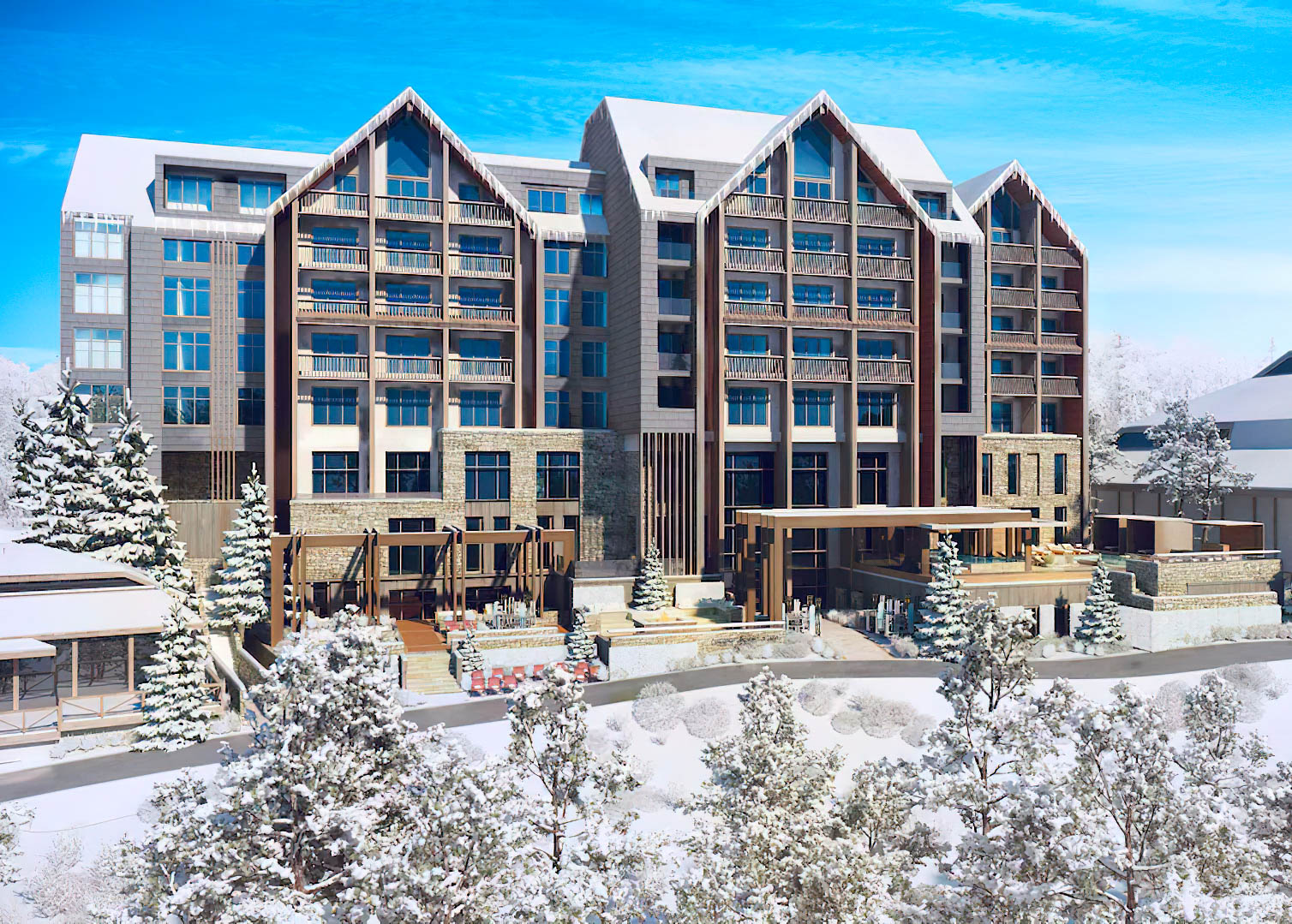 Viceroy Kopaonik Serbia Mountain Resort – Kopaonik, Serbia – Exterior Winter