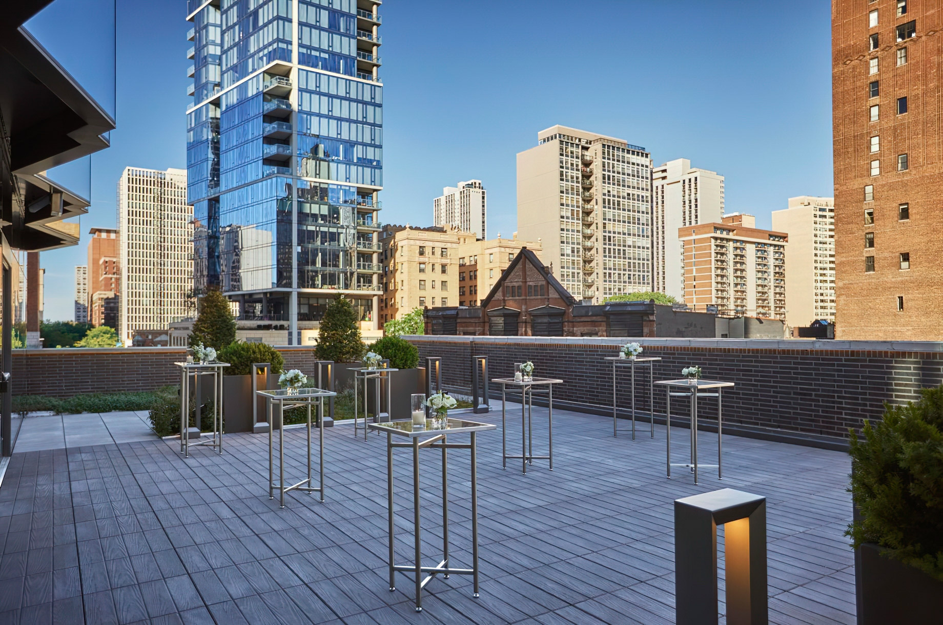 Viceroy Chicago Hotel – Chicago, IL, USA – Outdoor Terrace from Cedar Ballroom