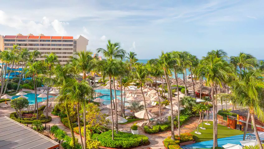Hyatt Regency Aruba Resort & Casino - Noord, Aruba - Pool Aerial View
