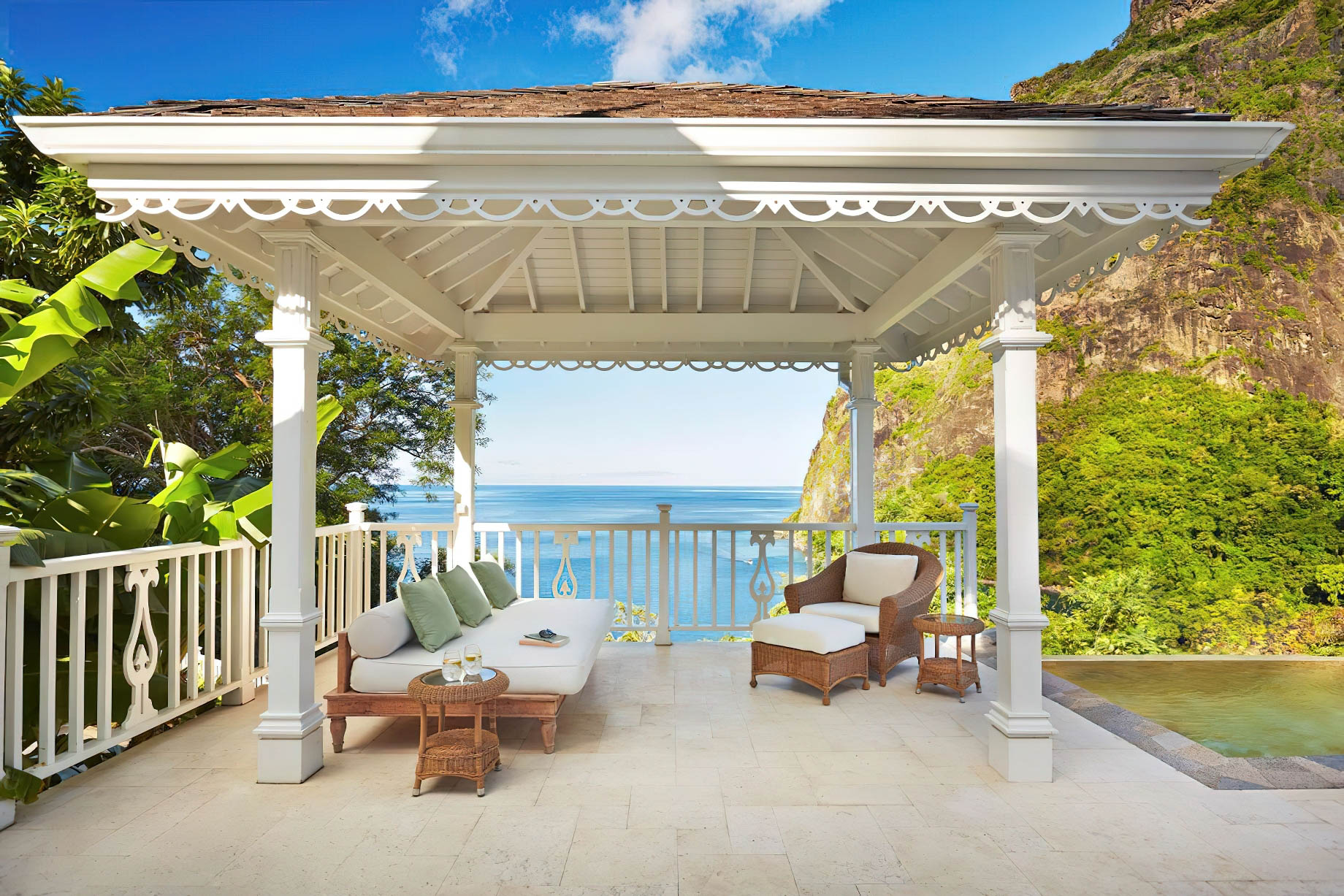 Sugar Beach, A Viceroy Resort – La Baie de Silence, Saint Lucia – Villa Ocean View Deck