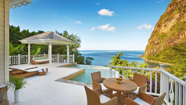 Sugar Beach, A Viceroy Resort - La Baie de Silence, Saint Lucia - Ocean View Grand Luxury Villa Deck