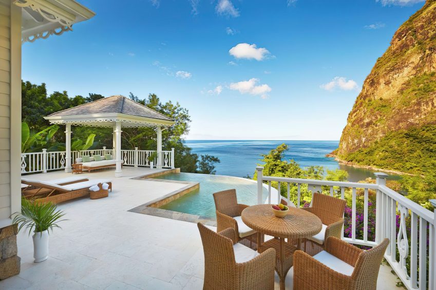 Sugar Beach, A Viceroy Resort - La Baie de Silence, Saint Lucia - Ocean View Grand Luxury Villa Deck