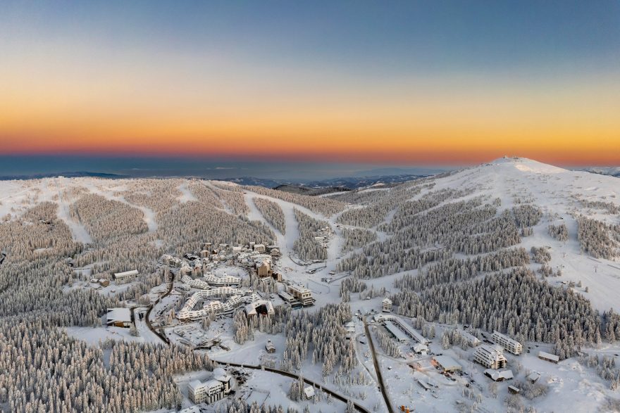 Viceroy Kopaonik Serbia Mountain Resort - Kopaonik, Serbia - Winter Mountain View Sunset