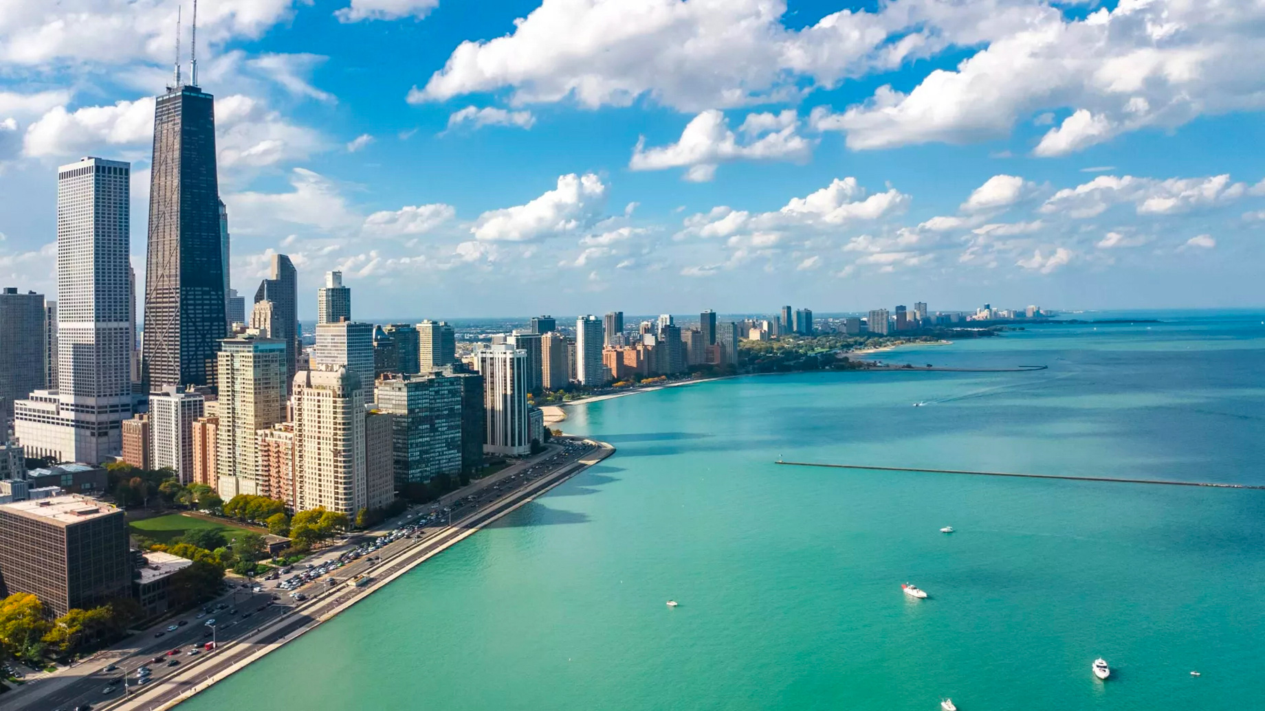 Viceroy Chicago Hotel – Chicago, IL, USA – Chicago Skyline Aerial View