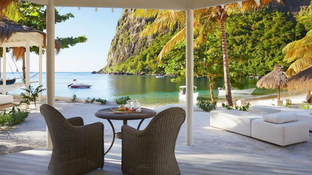 Sugar Beach, A Viceroy Resort - La Baie de Silence, Saint Lucia - Luxury Beachfront Bungalow Deck