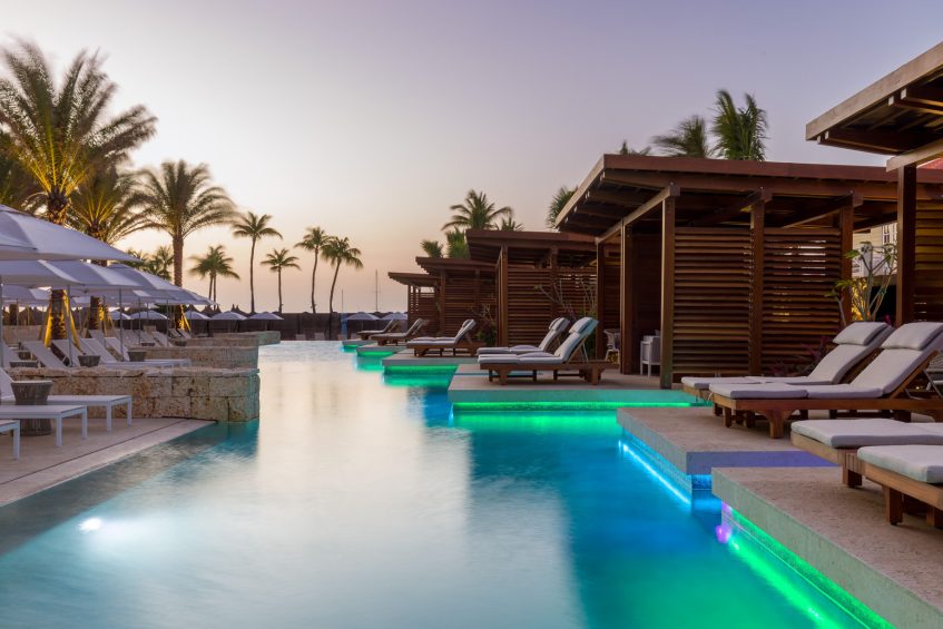 Hyatt Regency Aruba Resort & Casino - Noord, Aruba - Pool Deck Sunset