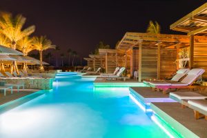Hyatt Regency Aruba Resort & Casino - Noord, Aruba - Pool Deck Night View