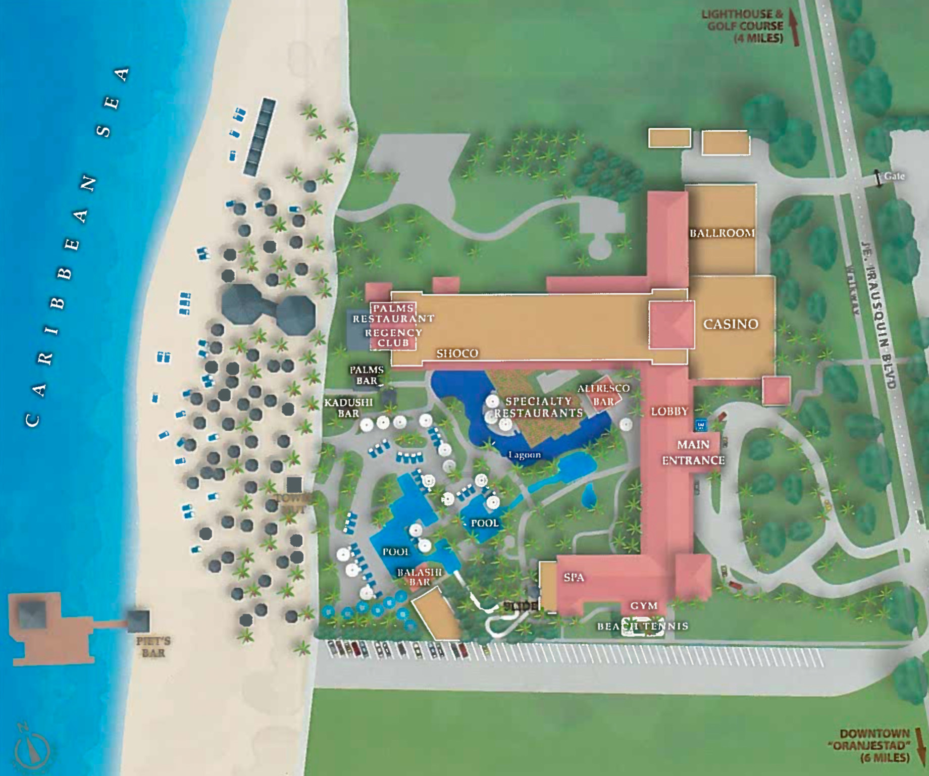 Hyatt Regency Aruba Resort & Casino – Noord, Aruba – Map
