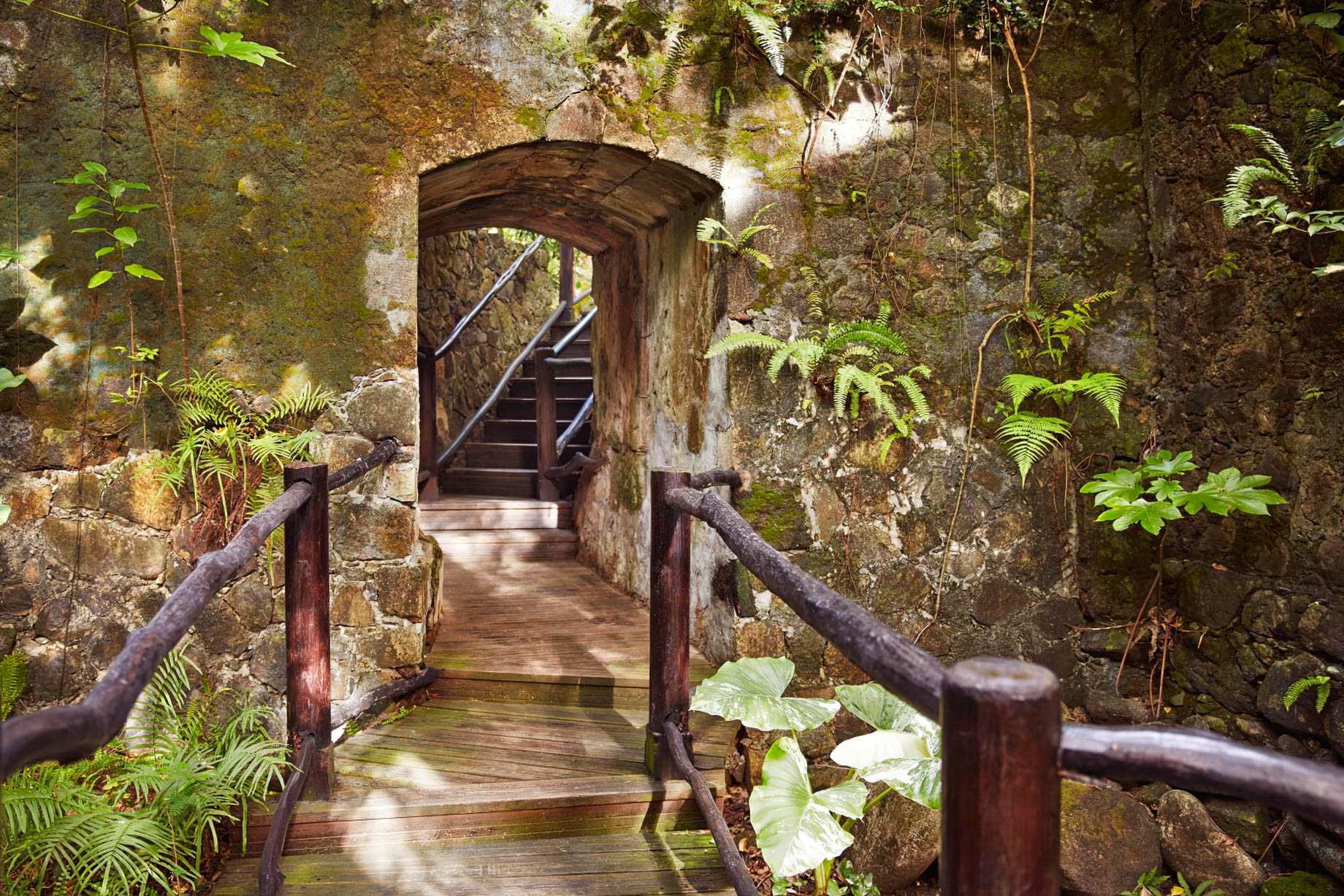 Sugar Beach, A Viceroy Resort – La Baie de Silence, Saint Lucia – The Rainforest Spa Walkway Stairs