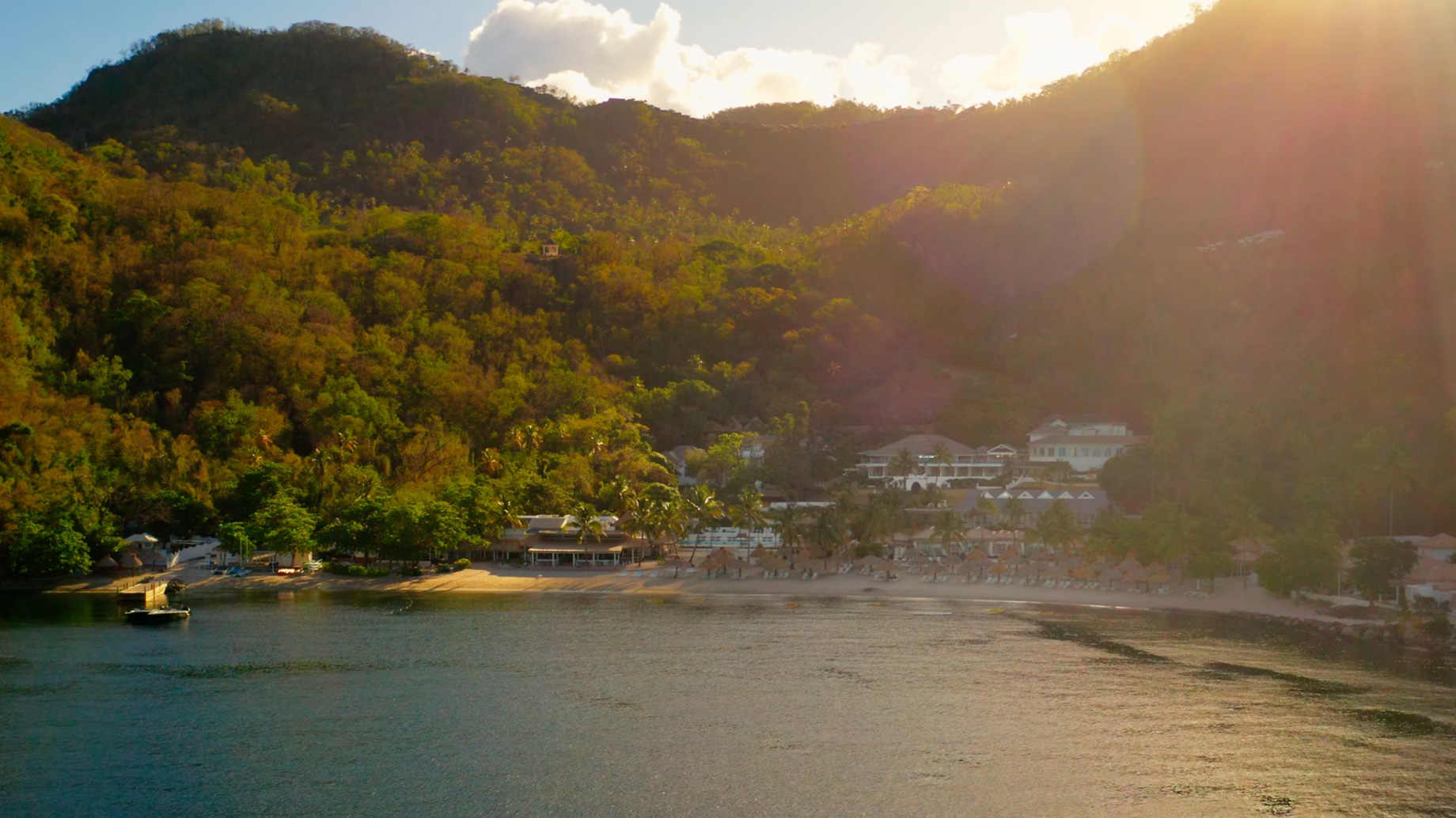 Sugar Beach, A Viceroy Resort – La Baie de Silence, Saint Lucia – Resort Aerial View