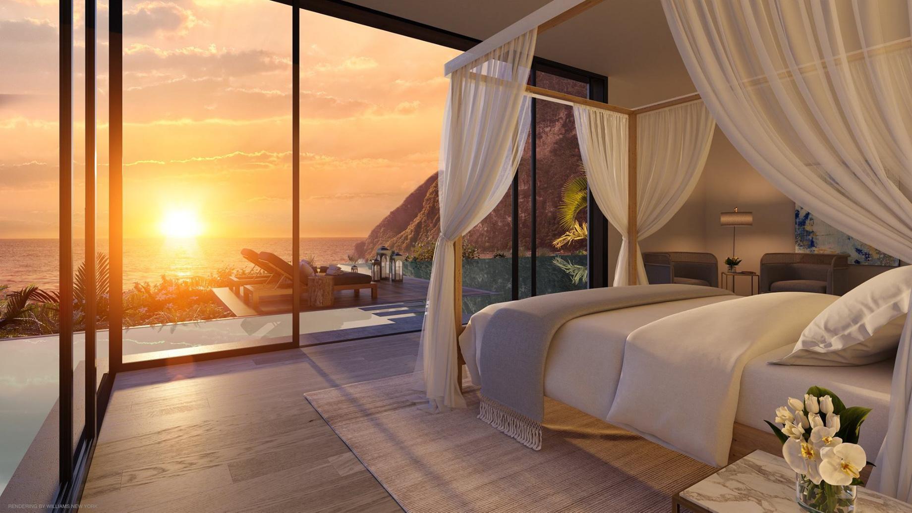 Sugar Beach, A Viceroy Resort – La Baie de Silence, Saint Lucia – Villa Ocean View Sunset