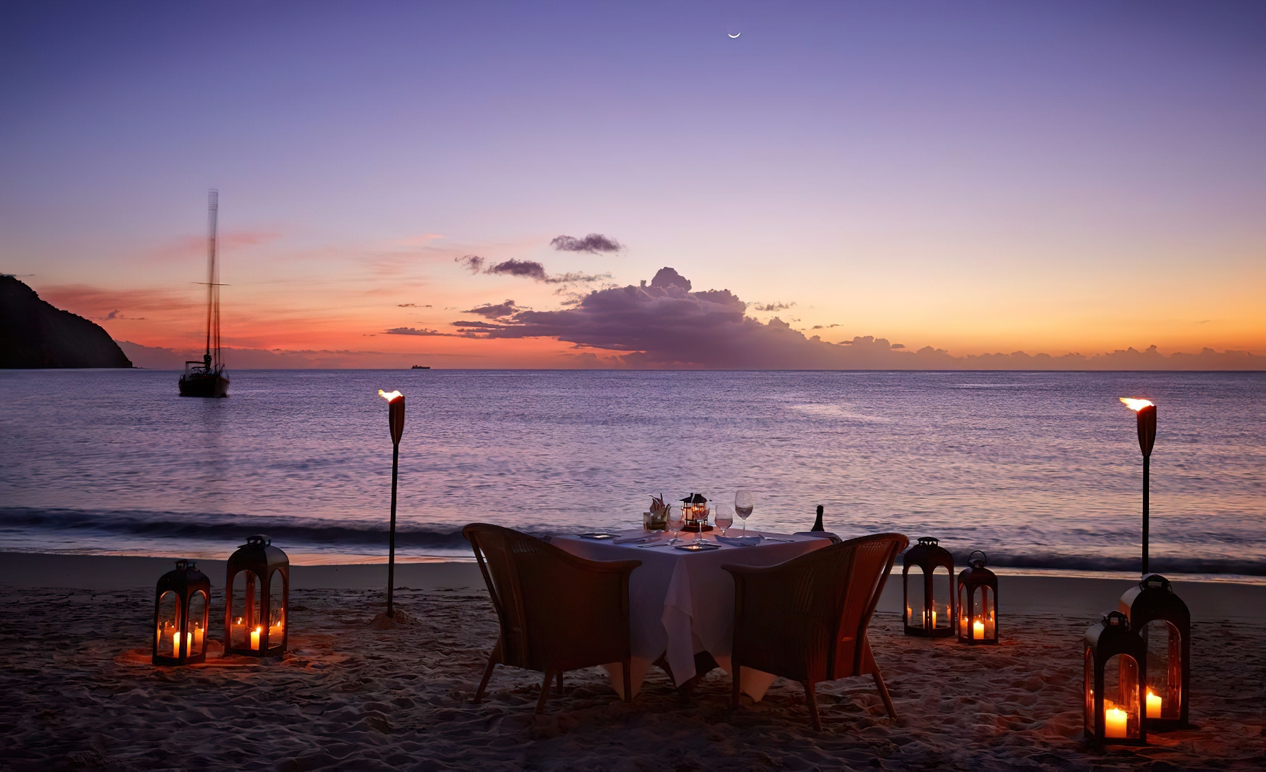 Sugar Beach, A Viceroy Resort – La Baie de Silence, Saint Lucia – Ocean View Sunset