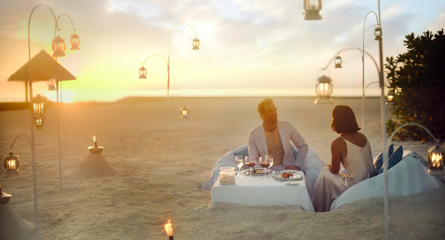 Anantara Veli Maldives Resort – South Male Atoll, Maldives – Private Beach Sand Dining