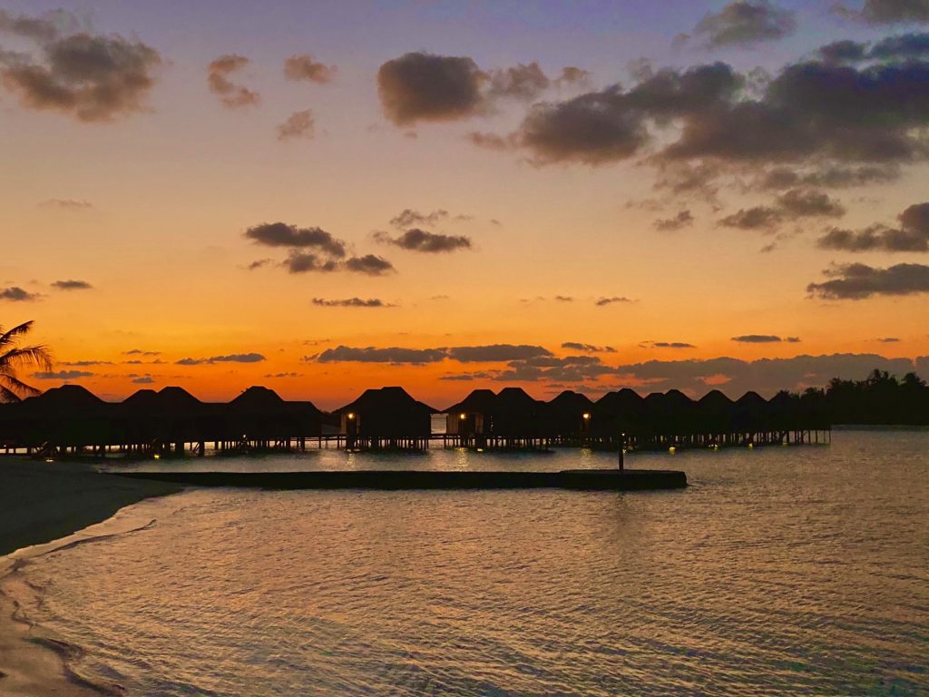 Anantara Veli Maldives Resort - South Male Atoll, Maldives - Overwater Villas Sunset