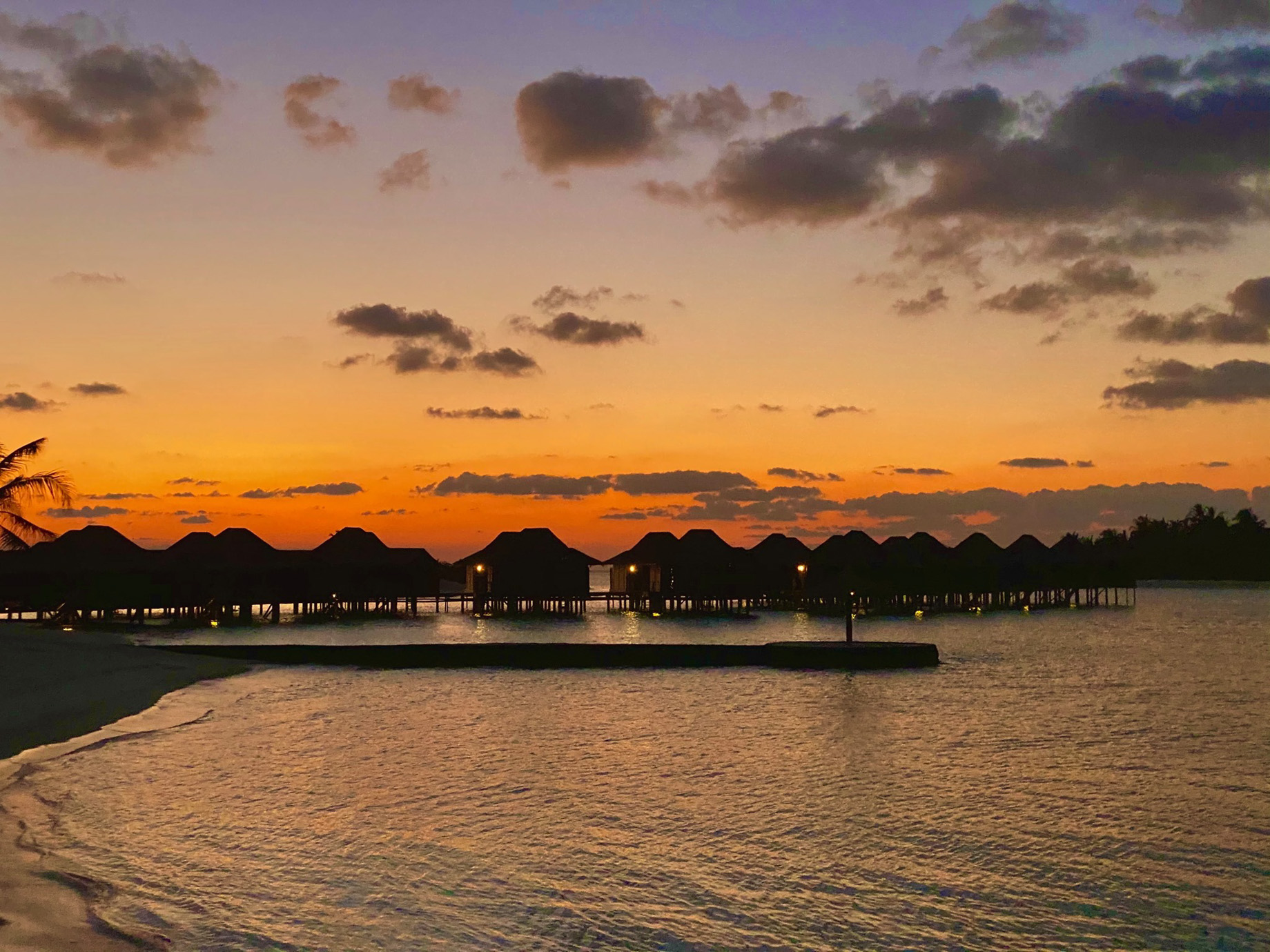 Anantara Veli Maldives Resort – South Male Atoll, Maldives – Overwater Villas Sunset