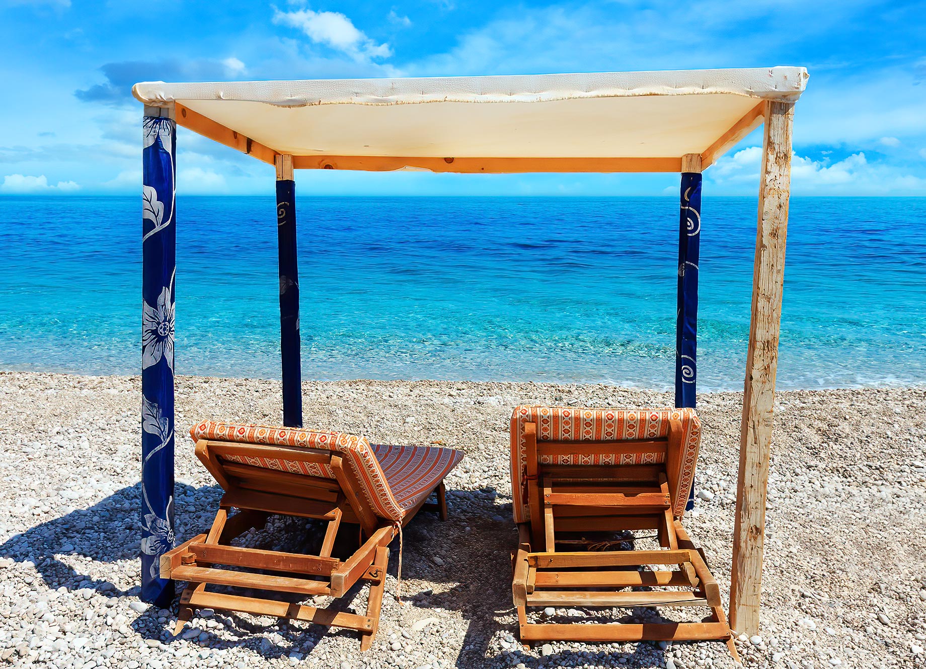 Albanian Riviera Beach During The Summer