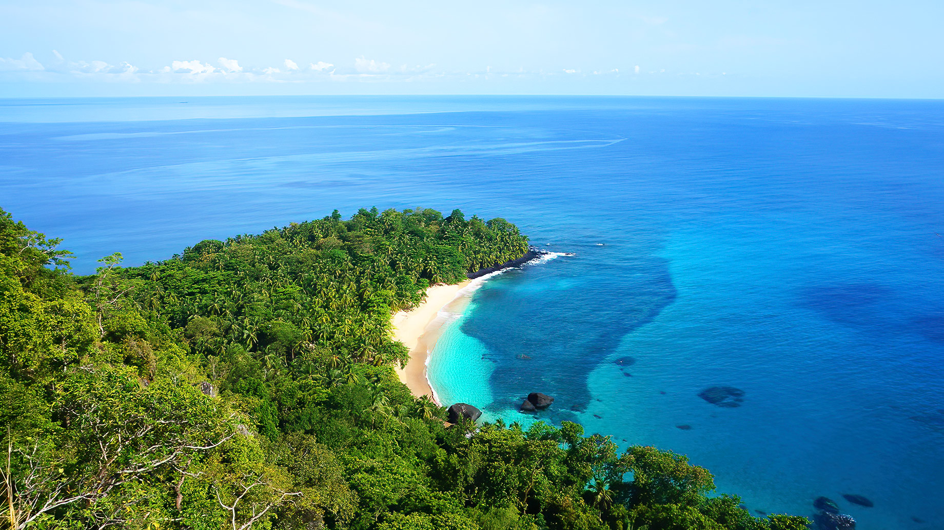 Banana Beach, Principe Island, Sao Tome