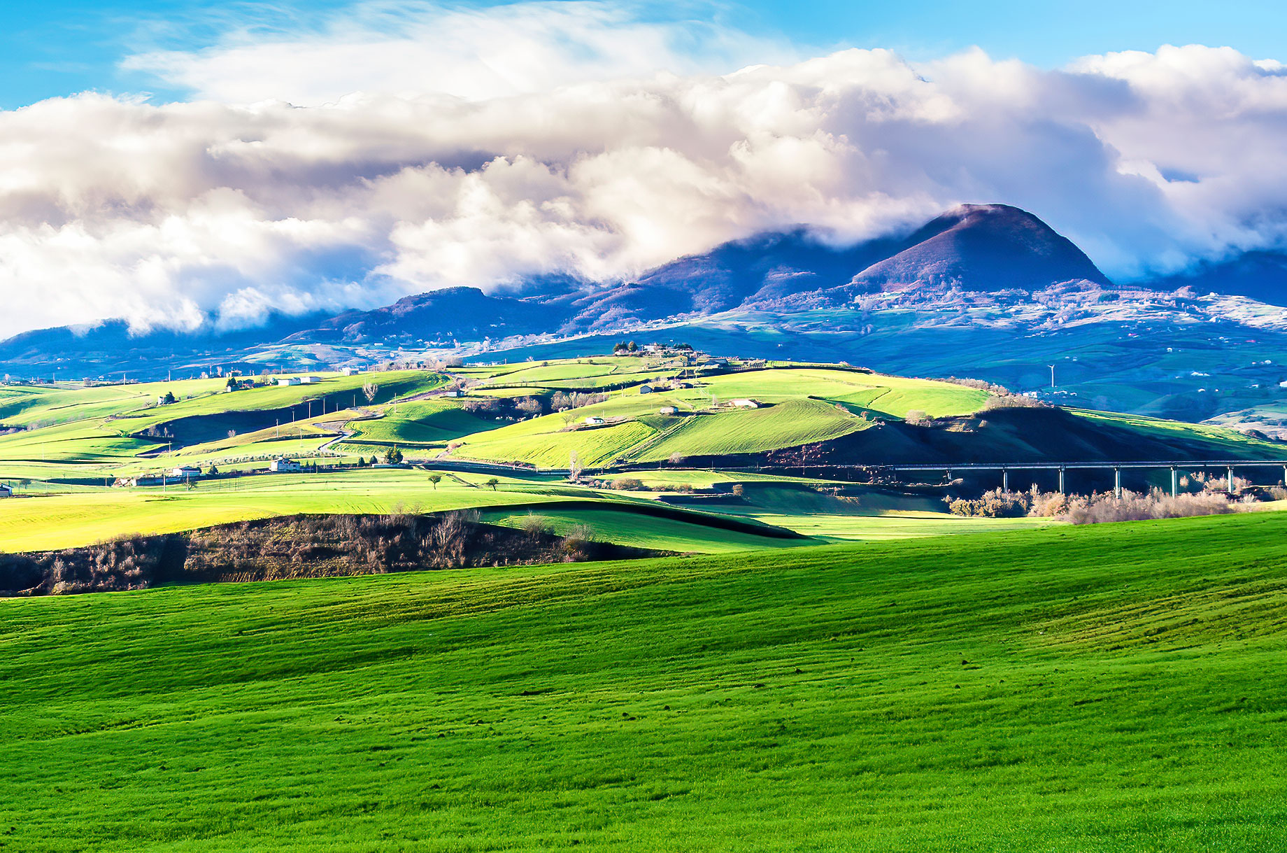 Basilicata Landscape In Italy