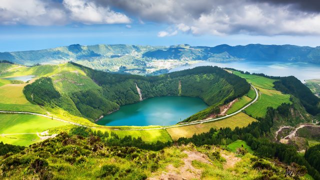 Beautiful Lake of Sete Cidades, Azores, Portugal, Europe