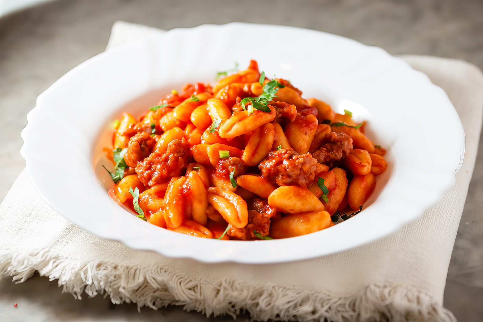 Cavatelli Con Sugo di Cinghiale