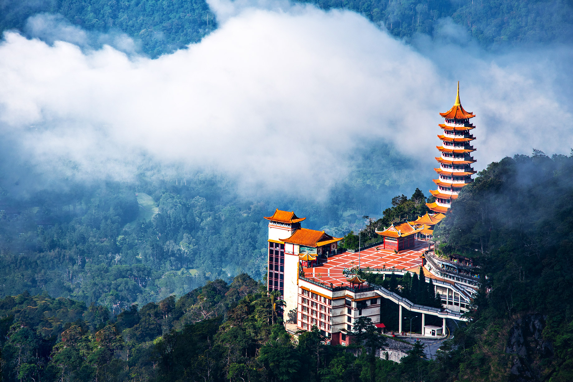Chinese Pagoda Temple - Genting Highlands, Malaysia