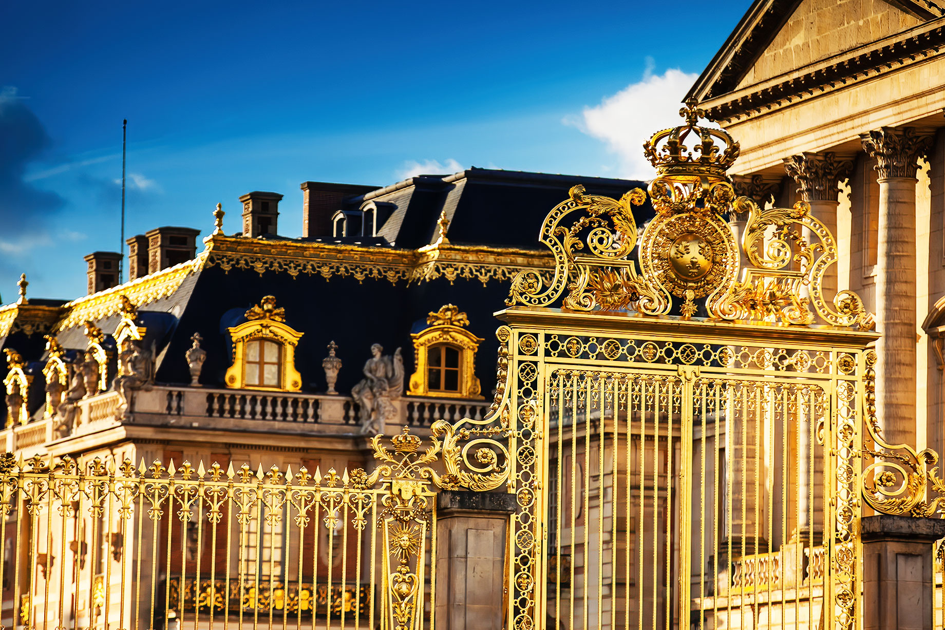 Golden Gates of the Palace of Versailles - Chambord, Loir-et-Cher, France