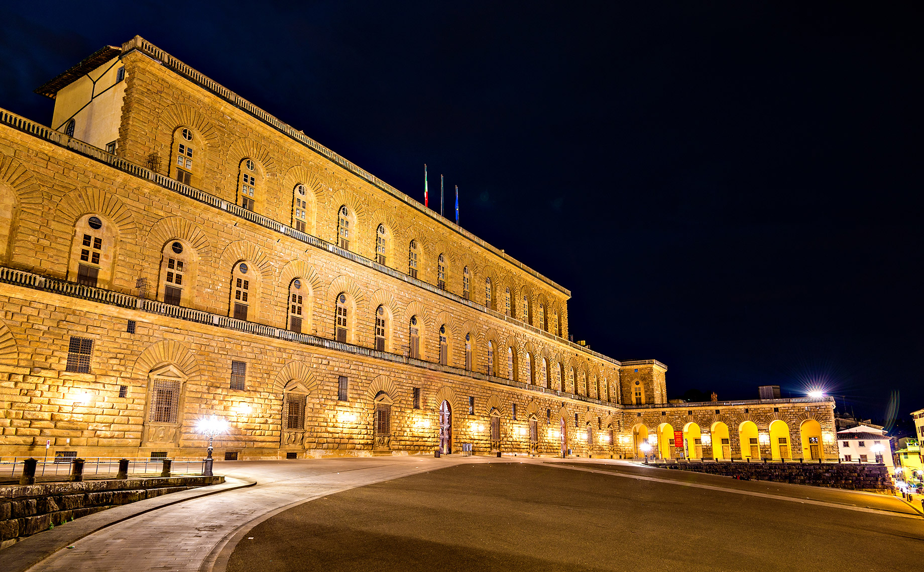 Palazzo Pitti at Night - Florence, Italy