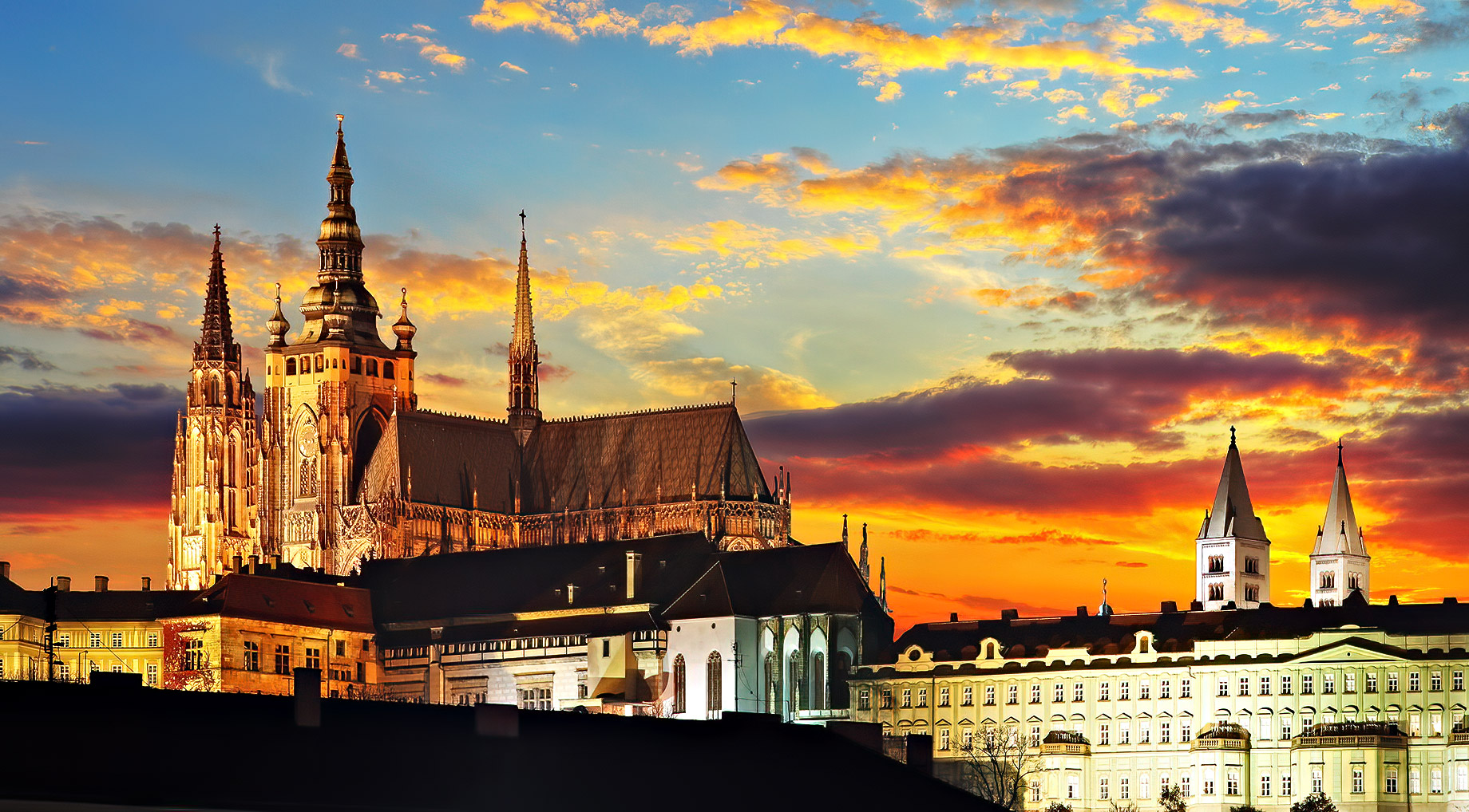 Prague Castle at Sunset - Prague, Czechia