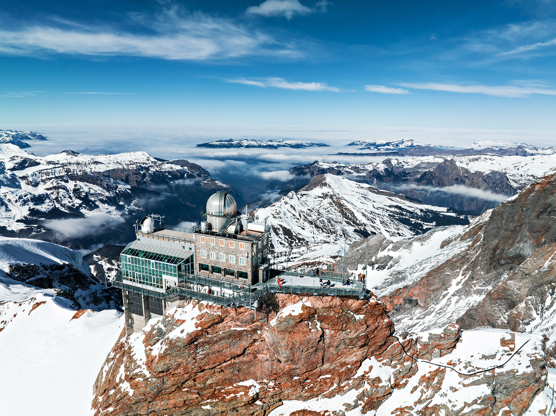 Sphinx Observatory on Jungfraujoch - Top of Europe - Switzerland