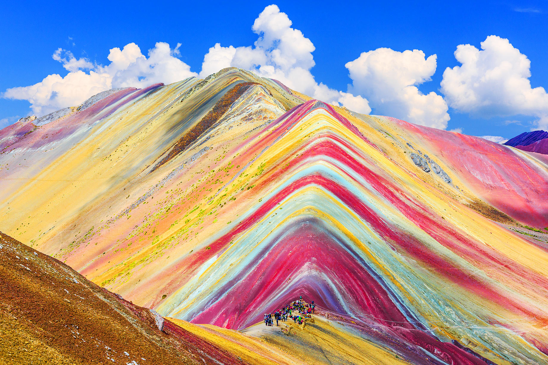 Vinicunca, Cusco Region, Peru - Montana de Siete Colores, or Rainbow Mountain