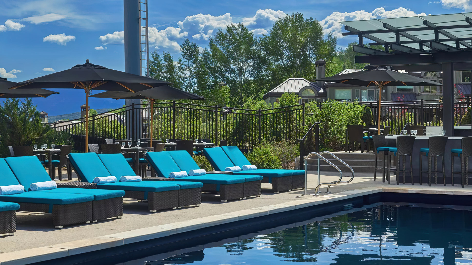 Viceroy Snowmass Luxury Resort - Aspen Snowmass Village, CO, USA - Nest Bar & Grill Pool Deck