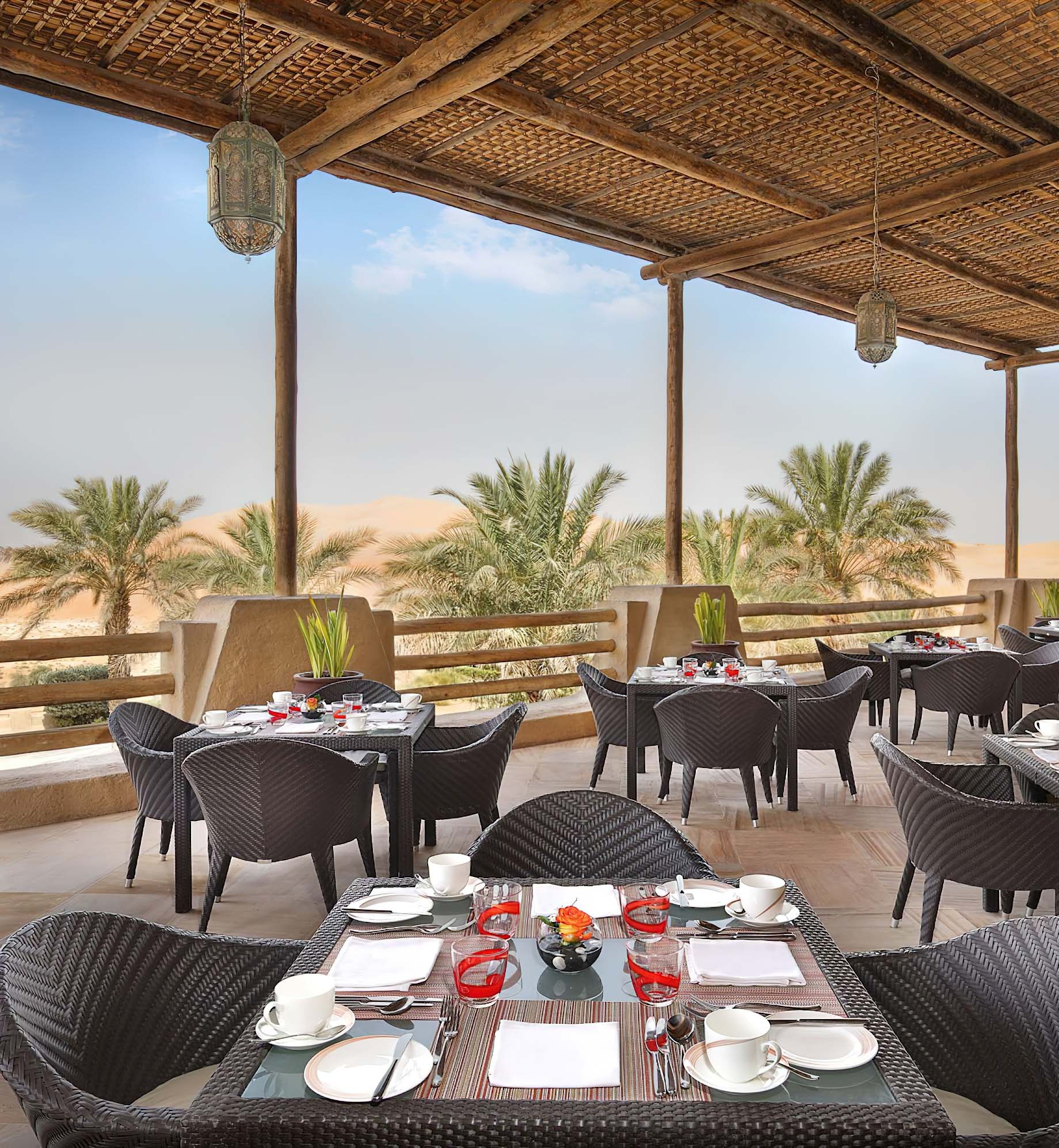 Qasr Al Sarab Desert Resort by Anantara – Abu Dhabi – United Arab Emirates – Terrace Dining