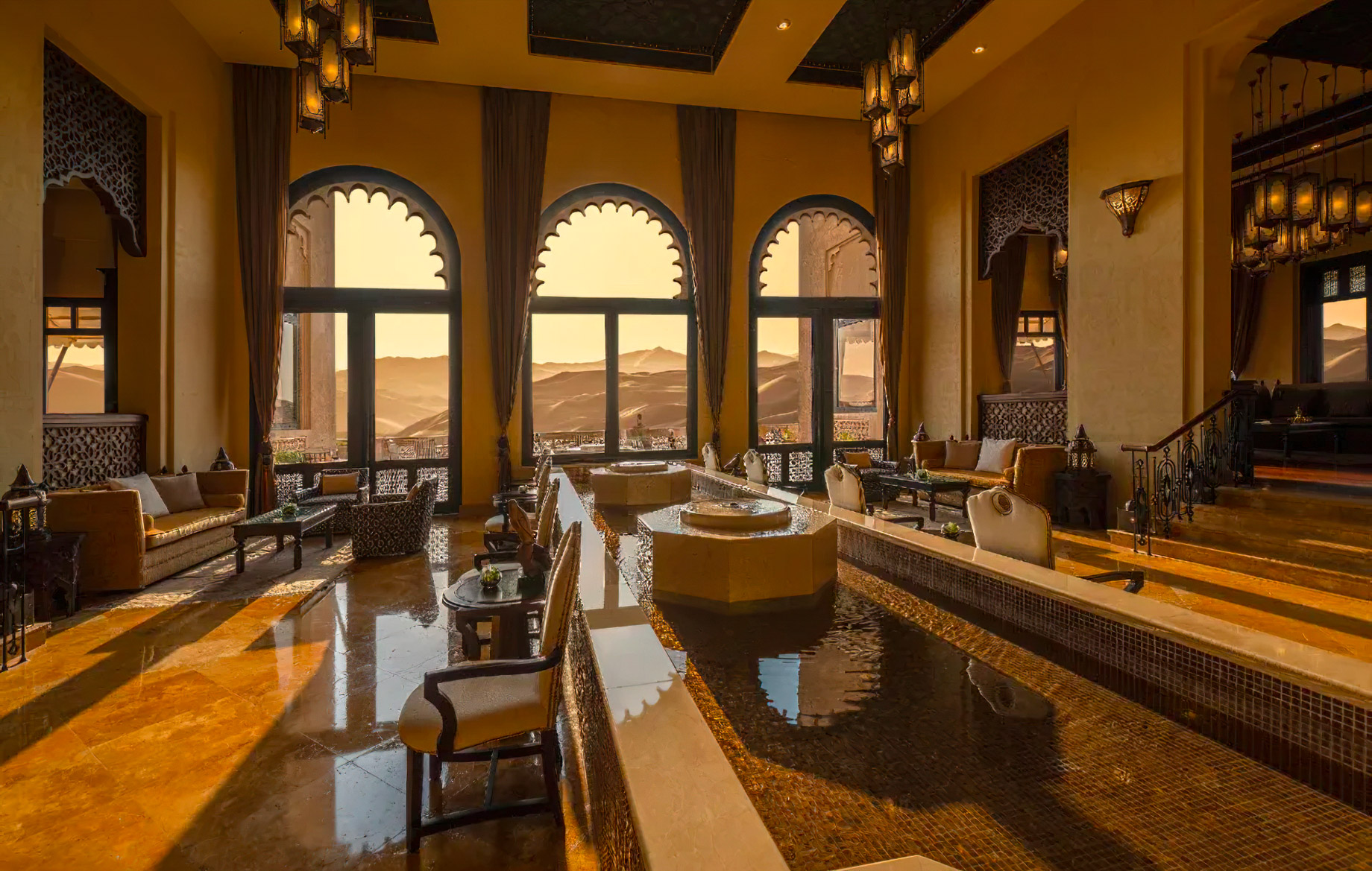 Qasr Al Sarab Desert Resort by Anantara - Abu Dhabi - United Arab Emirates - Lobby Lounge