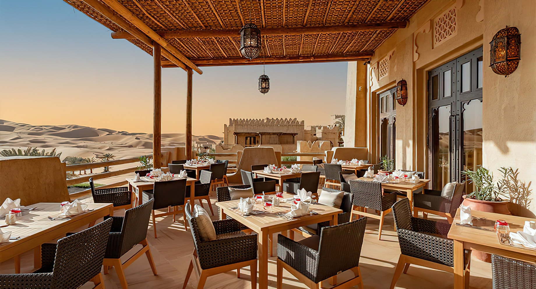 Qasr Al Sarab Desert Resort by Anantara – Abu Dhabi – United Arab Emirates – Al Waha Restaurant Terrace