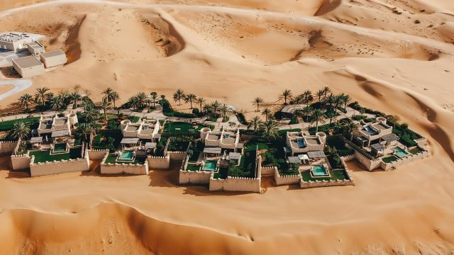 Qasr Al Sarab Desert Resort by Anantara - Abu Dhabi - United Arab Emirates - Aerial View