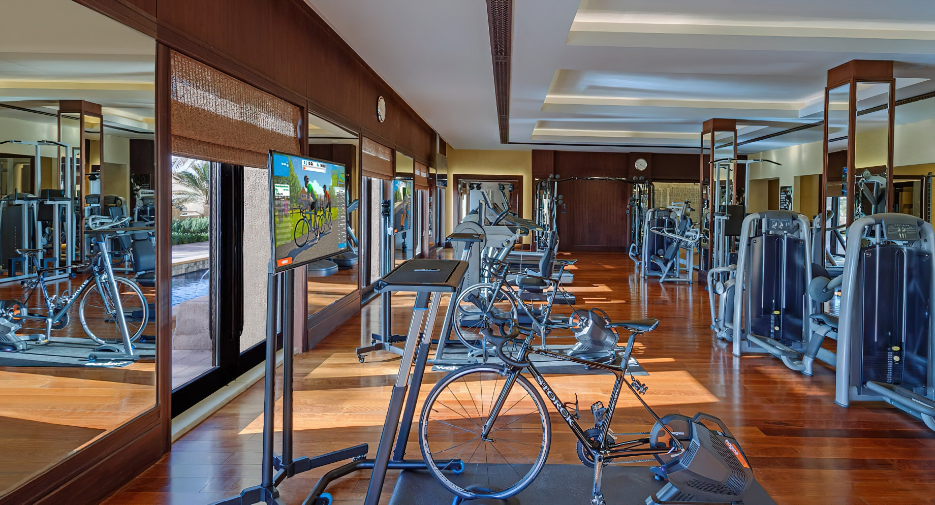 Qasr Al Sarab Desert Resort by Anantara – Abu Dhabi – United Arab Emirates – Gym Zwyft Bikes