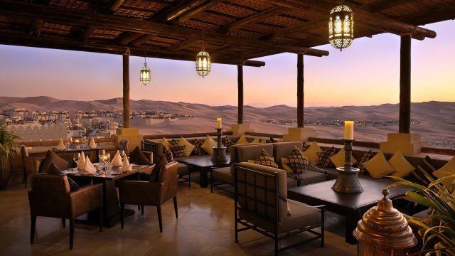 Qasr Al Sarab Desert Resort by Anantara - Abu Dhabi - United Arab Emirates - Evening Terrace Dining
