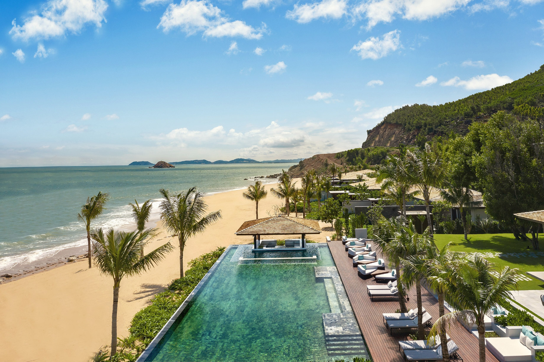 Anantara Quy Nhon Villas Resort - Quy Nhon, Vietnam - Pool Aerial View