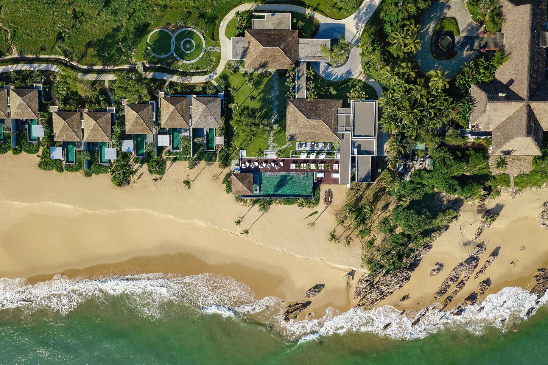 Anantara Quy Nhon Villas Resort - Quy Nhon, Vietnam - Resort Overhead Aerial View