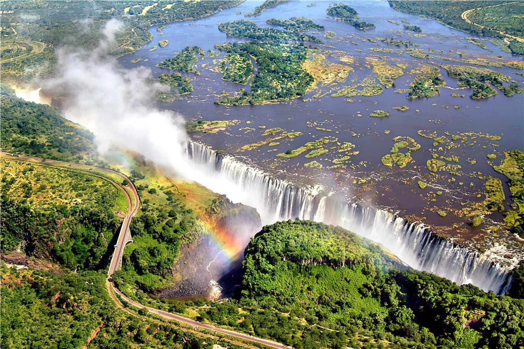 Royal Livingstone Victoria Falls Hotel by Anantara - Zambia - Victoria Falls Aerial View