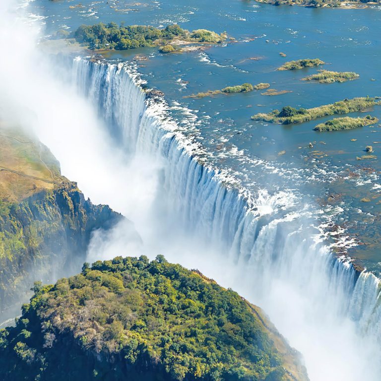 Royal Livingstone Victoria Falls Hotel by Anantara – Zambia – Victoria Falls Aerial View