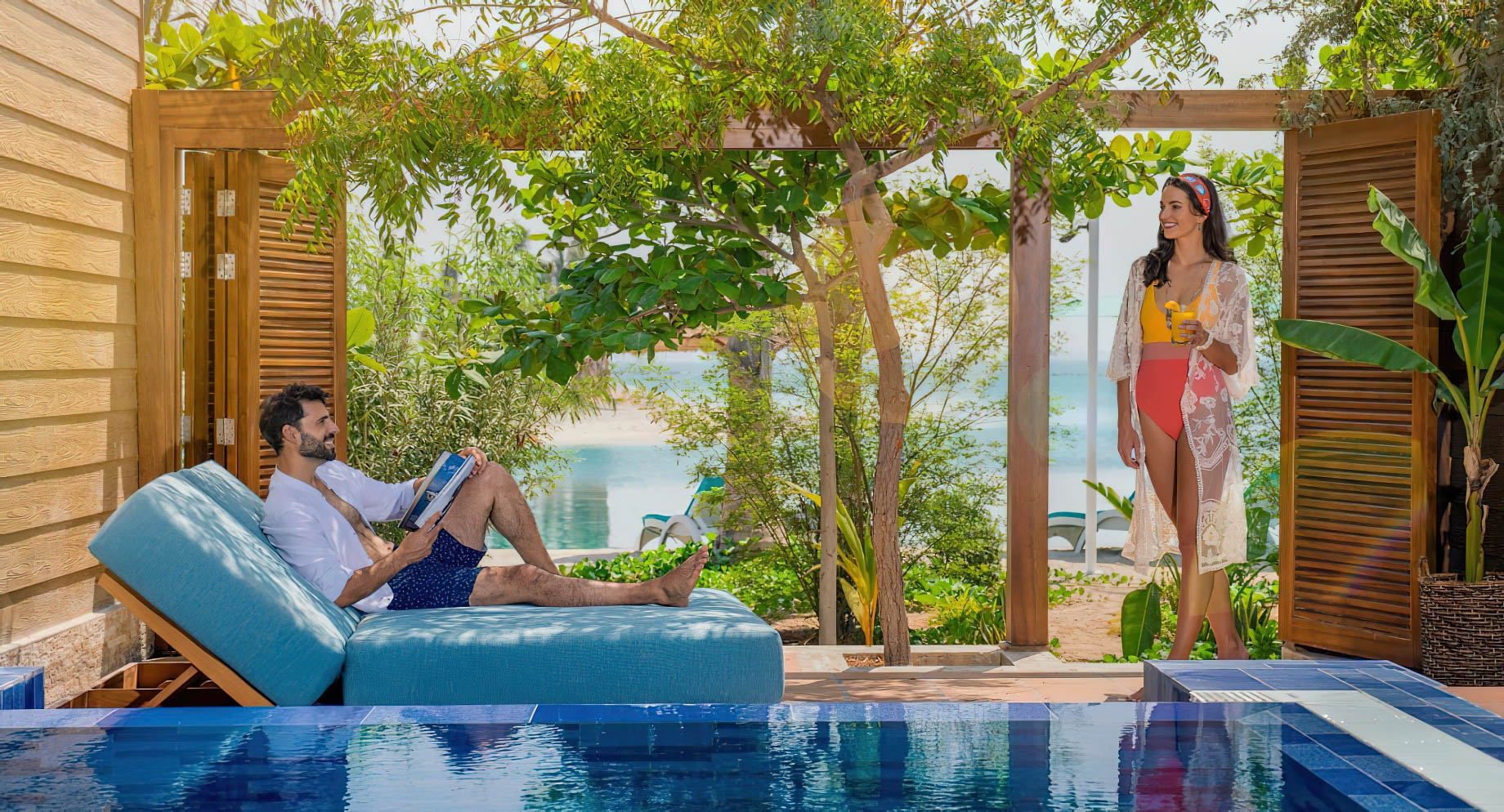 Anantara World Islands Dubai Resort - Dubai, UAE - Guest Room Garden Pool