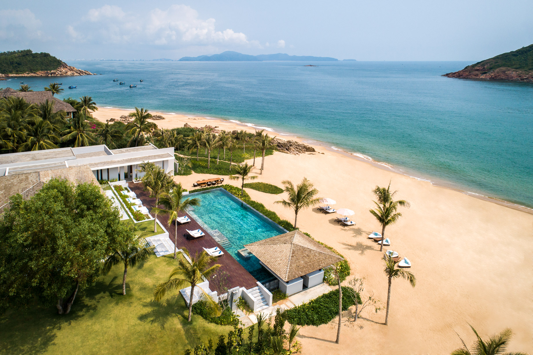 Anantara Quy Nhon Villas Resort - Quy Nhon, Vietnam - Pool Aerial View