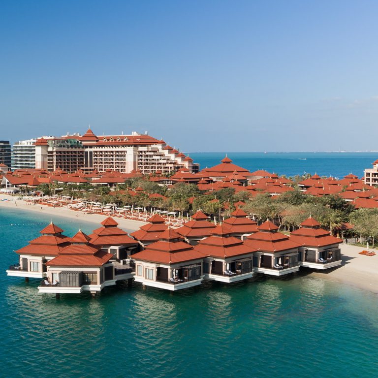 Anantara The Palm Dubai Resort – Dubai, UAE – Overwater Villa Aerial View
